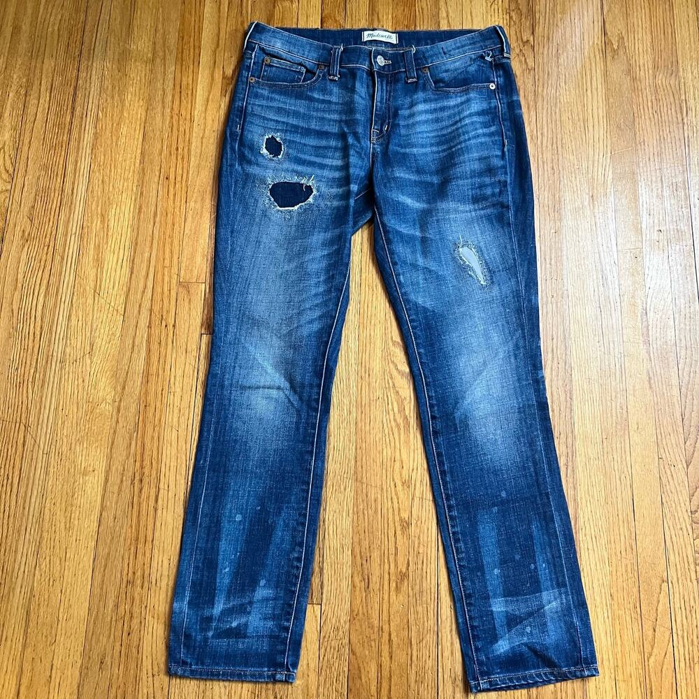 Madewell Jeans Womens 27 Slim Boyjean Blue Denim Mid Rise